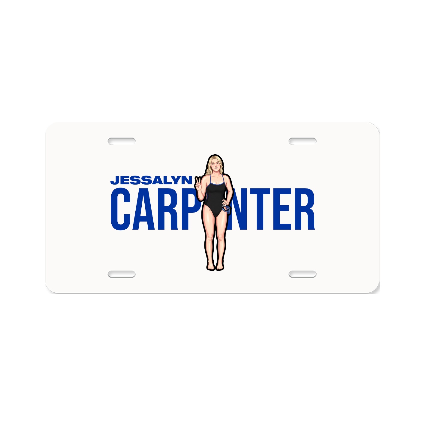License Plate — Player Name in Classic