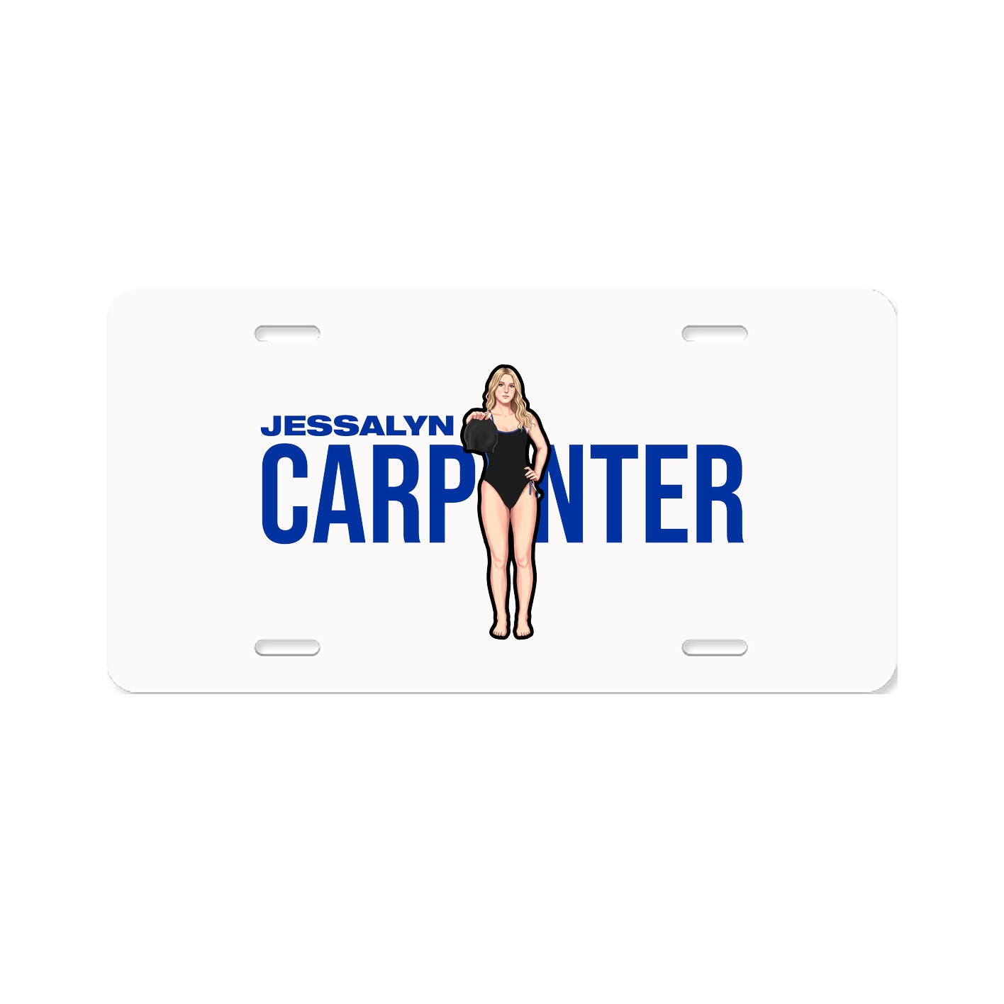 License Plate — Player Name in Classic