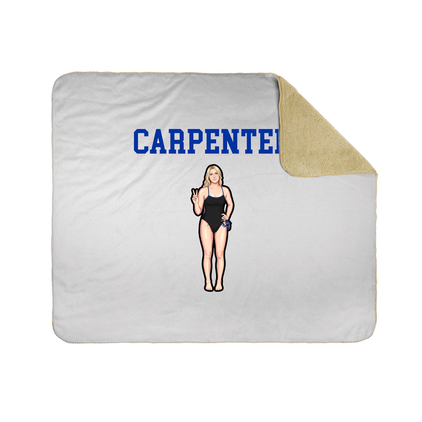Throw Blanket — Shirsey in White