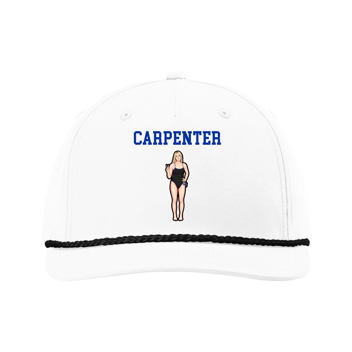 Five-Panel Classic Rope Cap — Shirsey in White