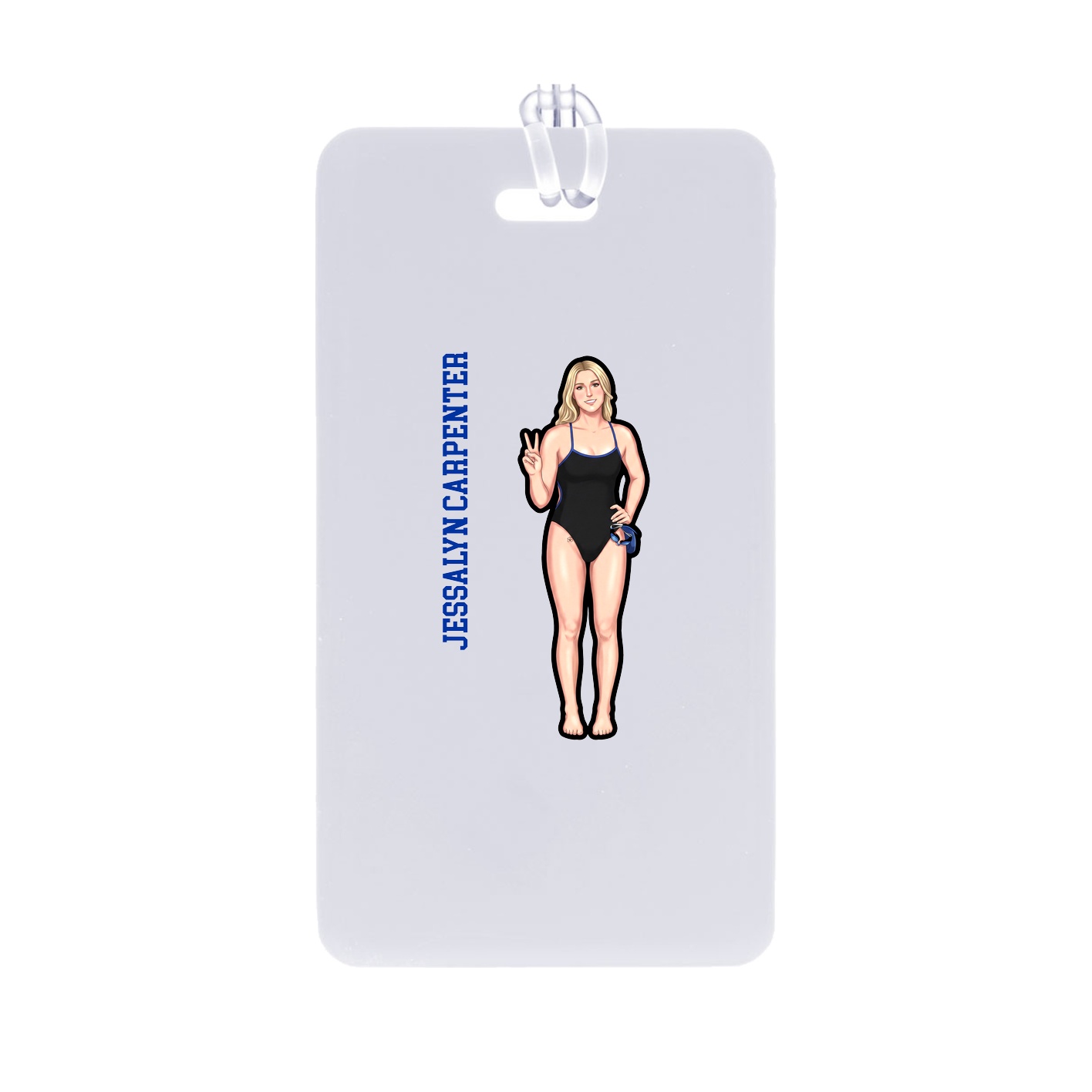 Bag Tag — Name Vertical in Classic