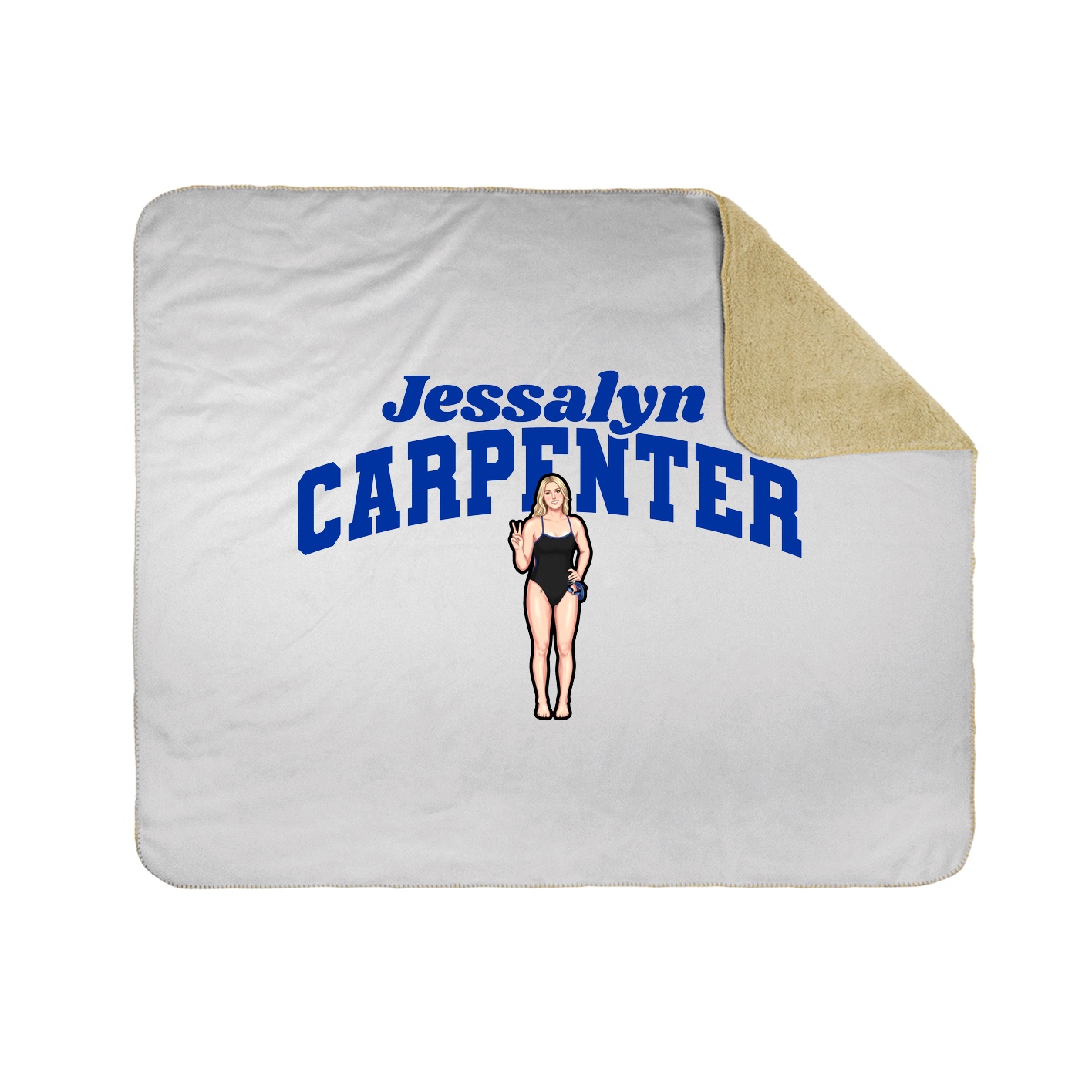 Throw Blanket — Signature Arch in White