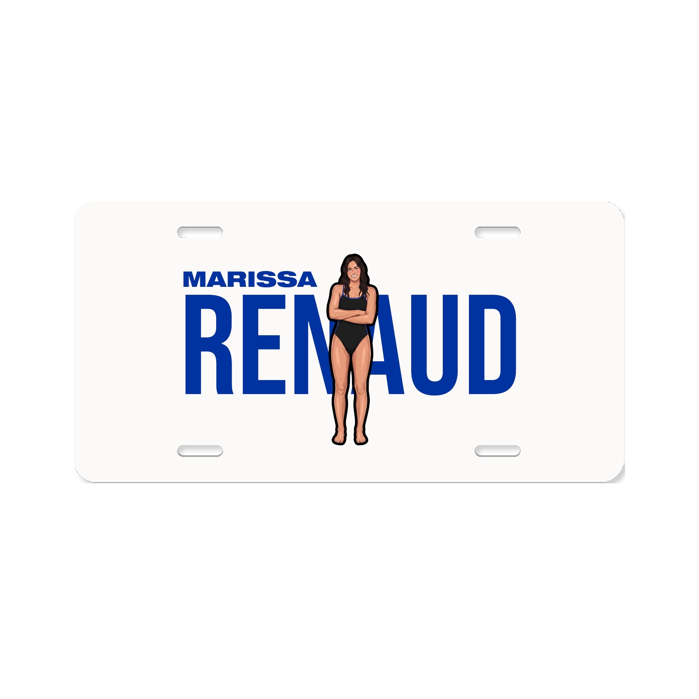 License Plate — Player Name in Classic