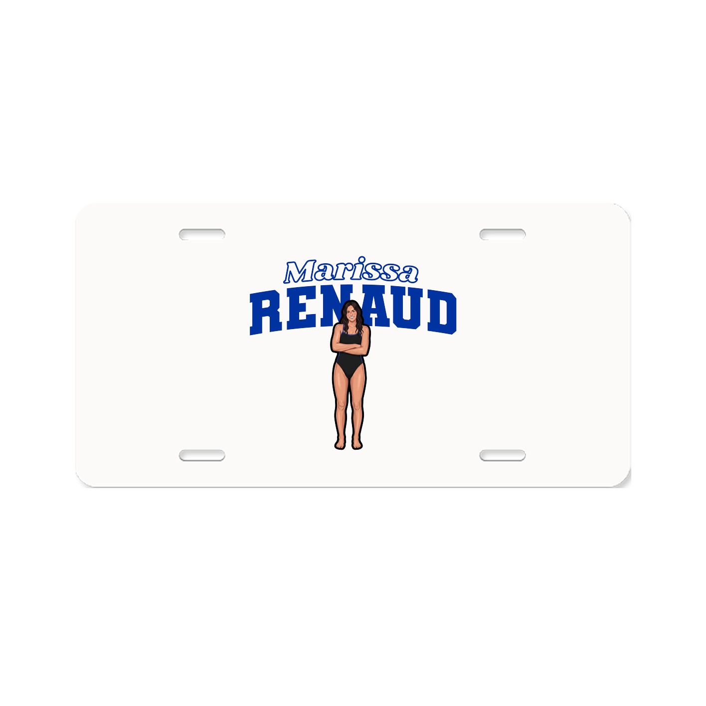 License Plate — Name Arch in Classic