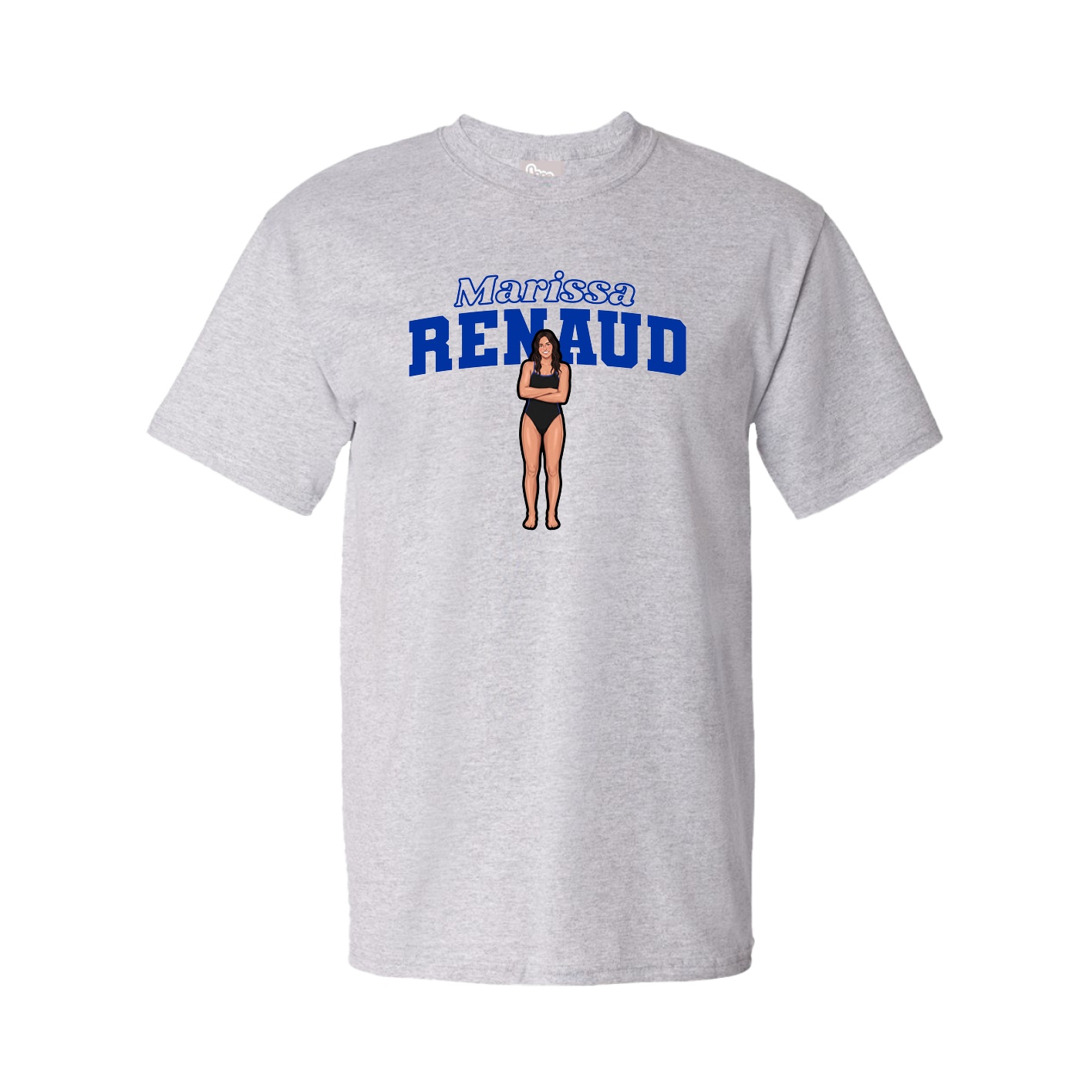 Tee — Name Arch in Grey
