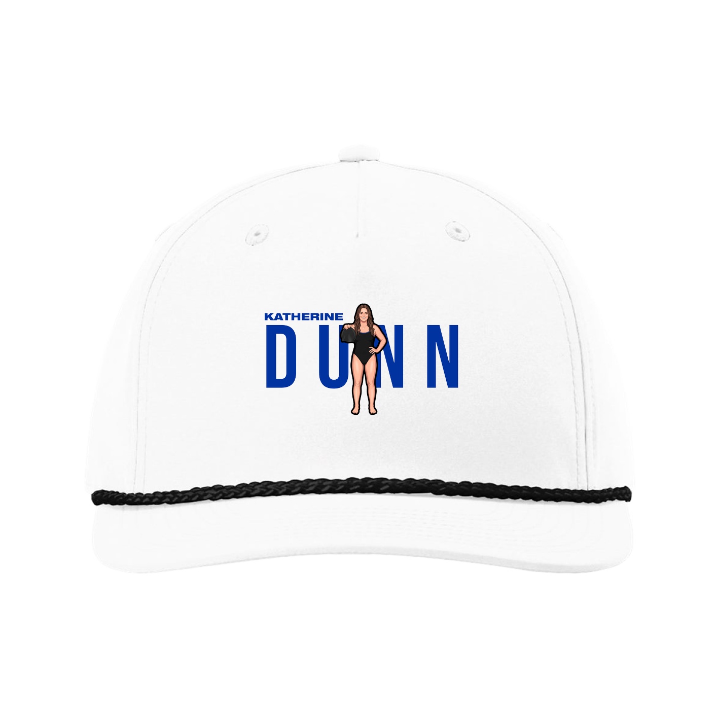 Five-Panel Classic Rope Cap — Player Name in White