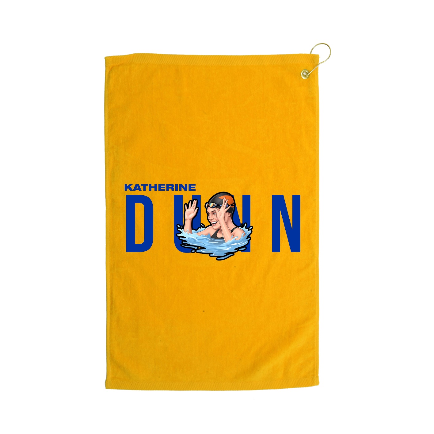 Golf Towel — Player Name in Gold
