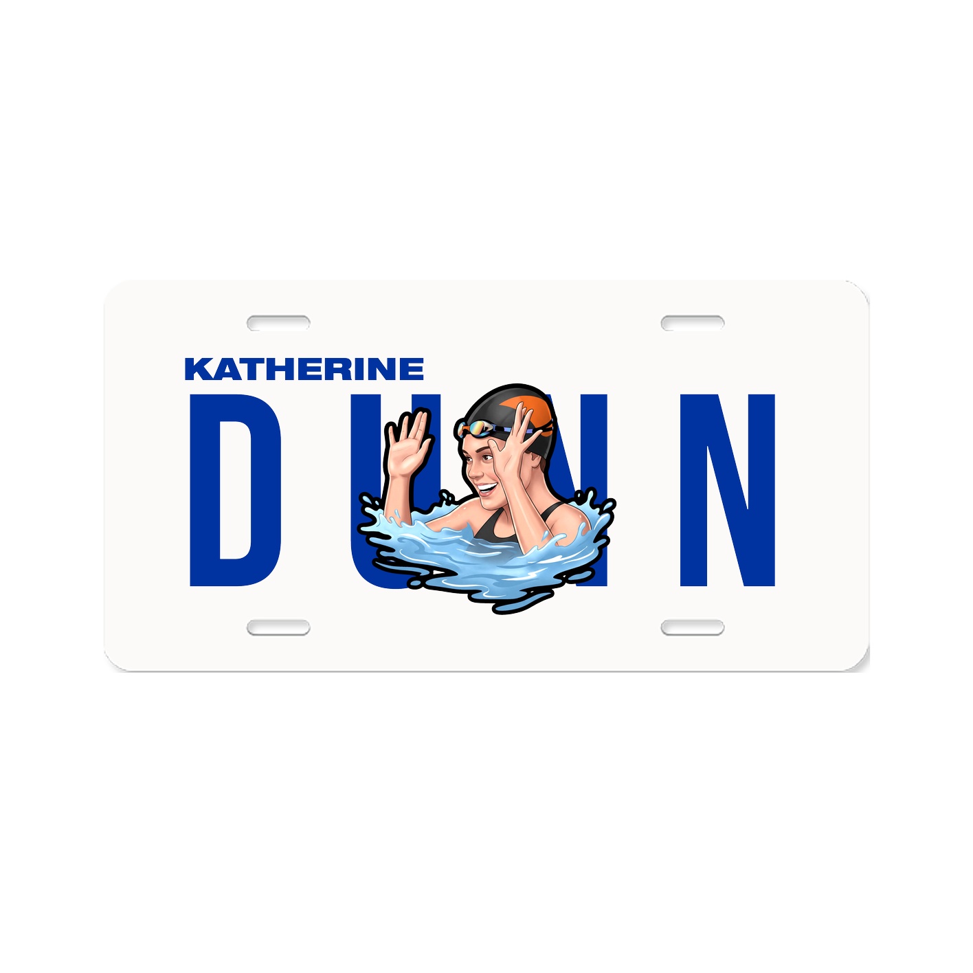 License Plate — Player Name in Classic
