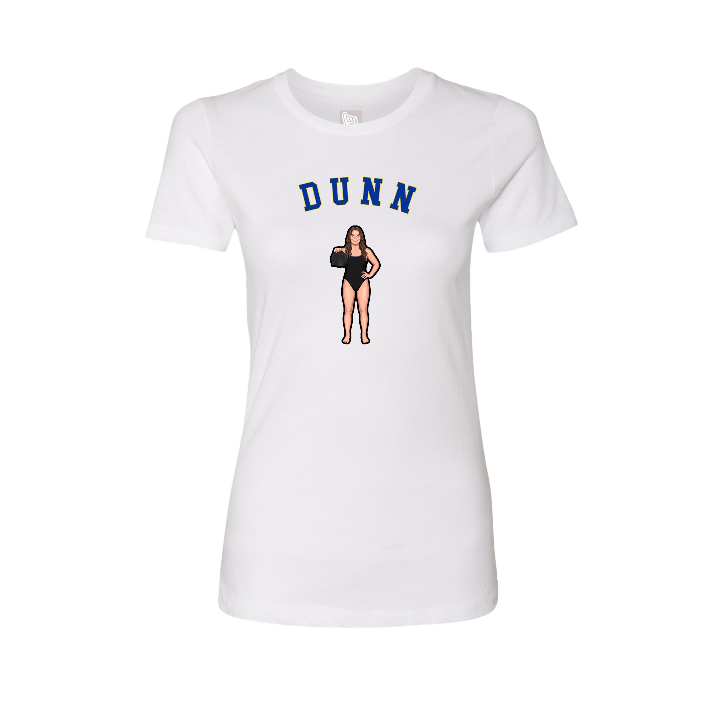 Fitted Women's Tee — Shirsey Arch in White