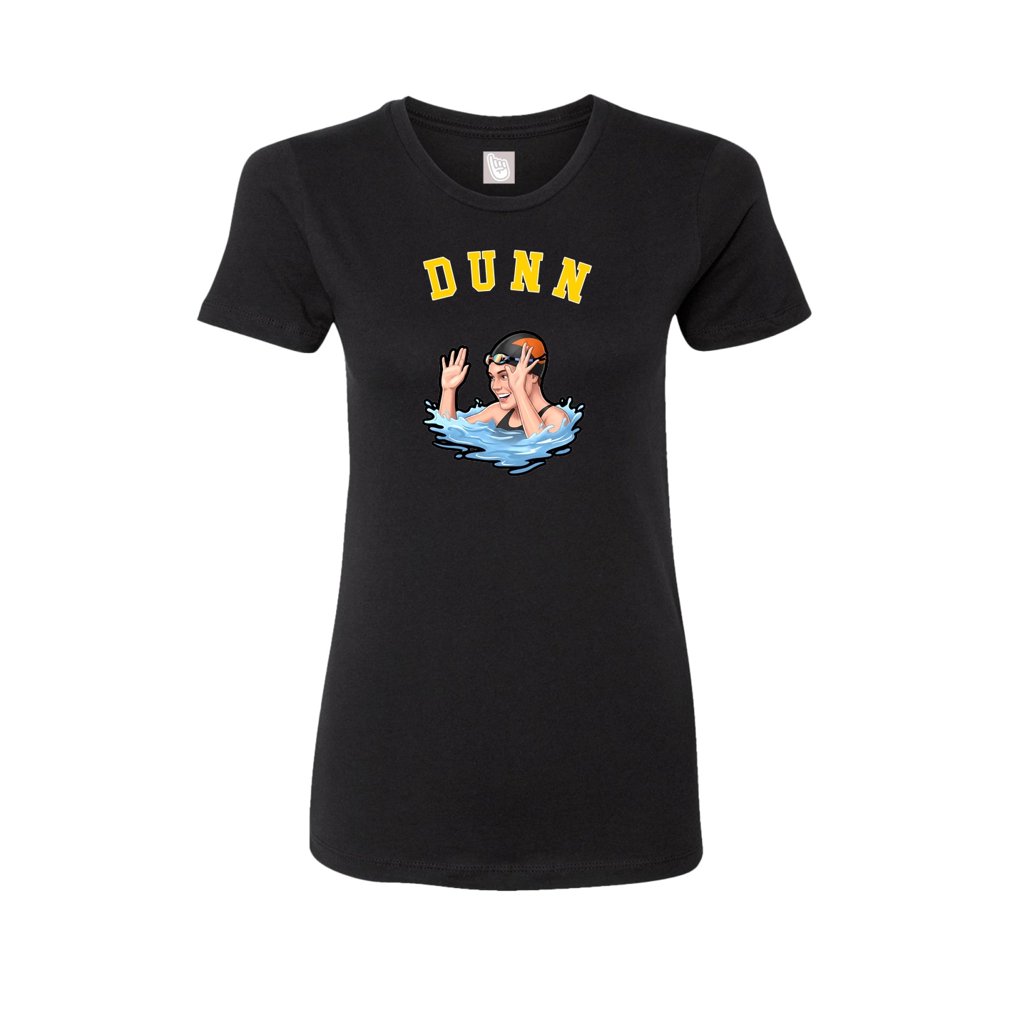 Fitted Women's Tee — Shirsey Arch in Black