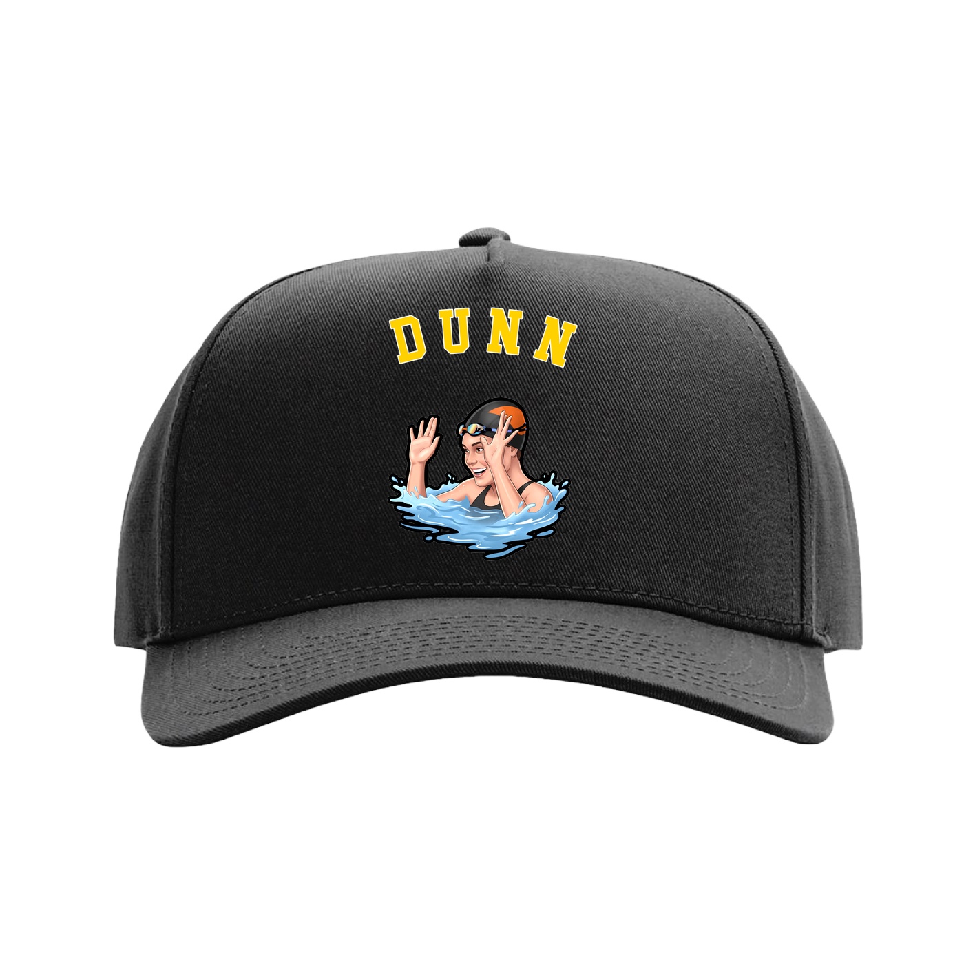 Full Fabric Five-Panel Champ Cap — Shirsey Arch in Black