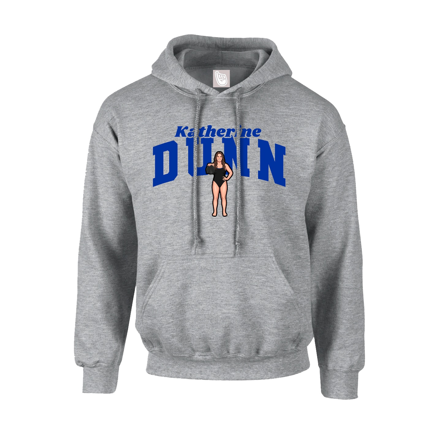 Youth Hoodie — Signature Arch in Grey