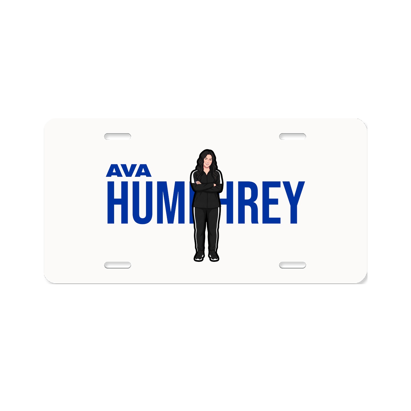 License Plate — Player Name in Classic