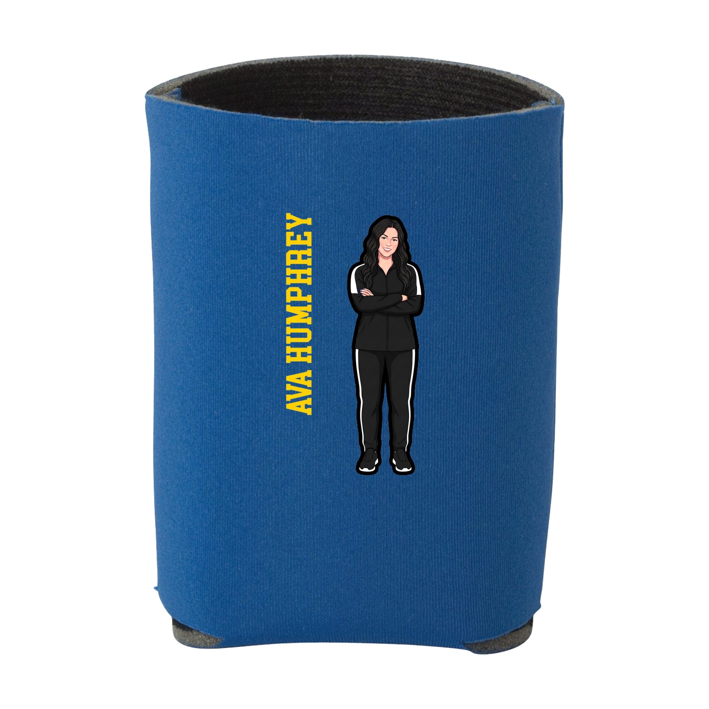 Can Holder — Name Vertical in Royal