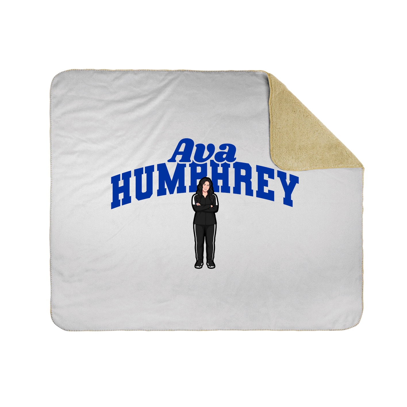 Throw Blanket — Signature Arch in White