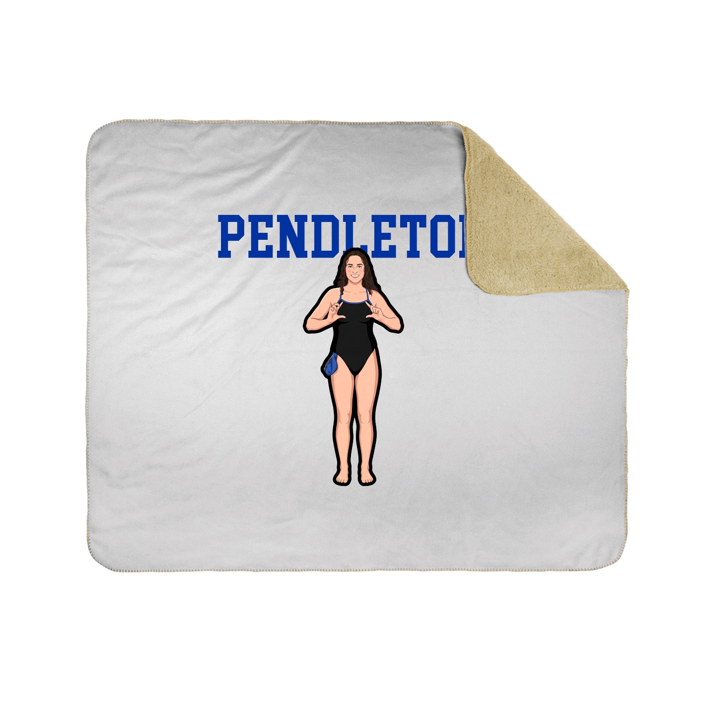 Throw Blanket — Shirsey in White