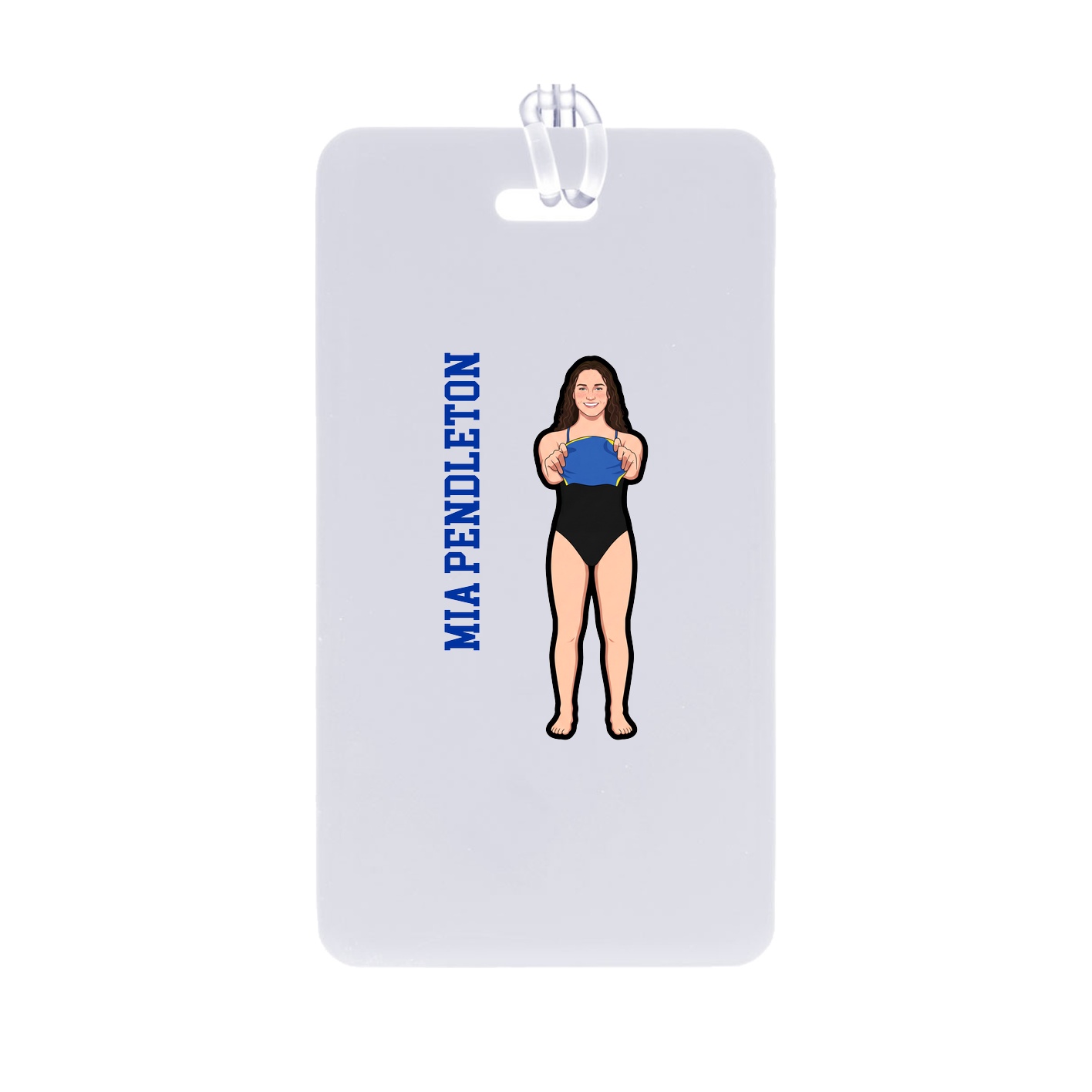 Bag Tag — Name Vertical in Classic