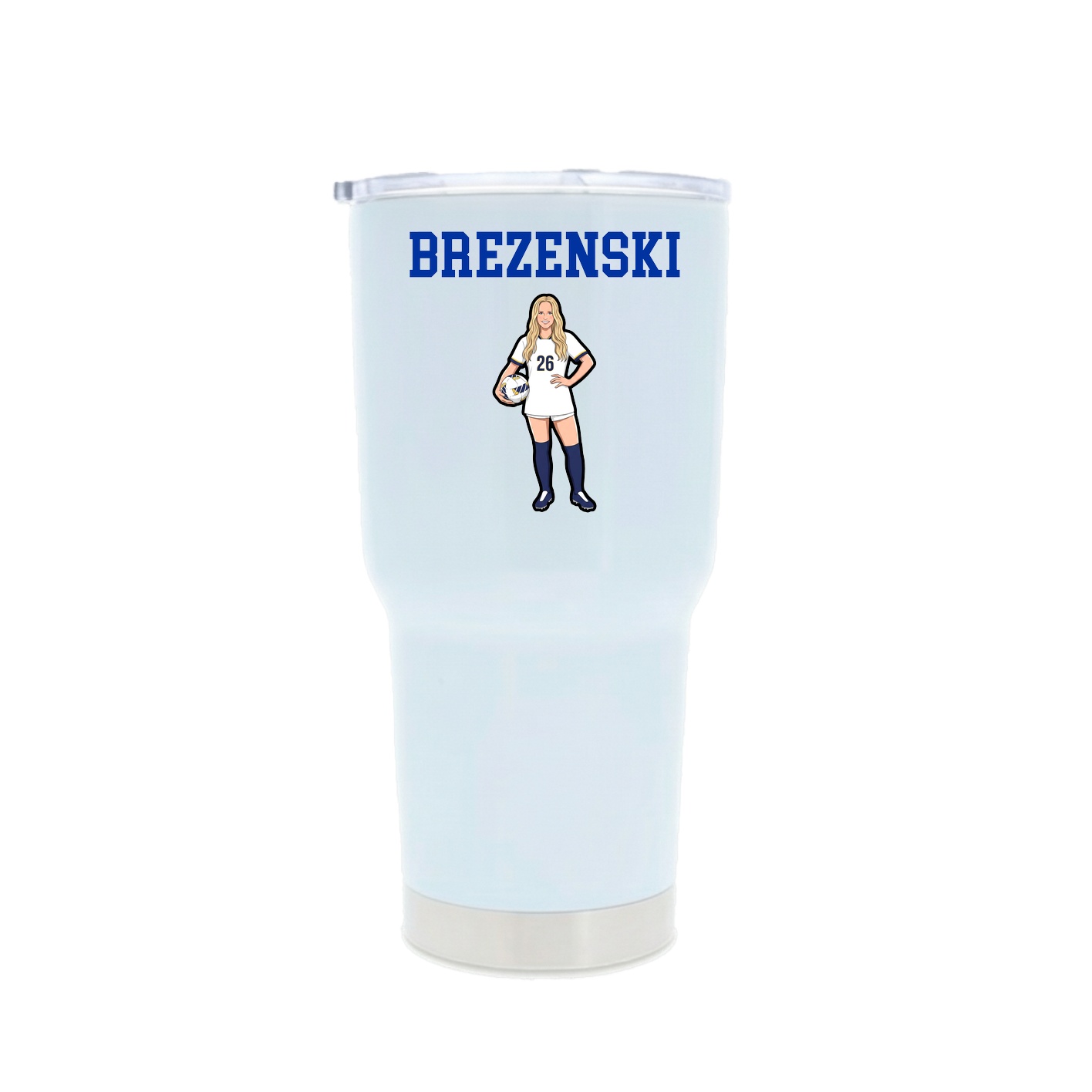 30oz Stainless Steel Tumbler — Shirsey in White