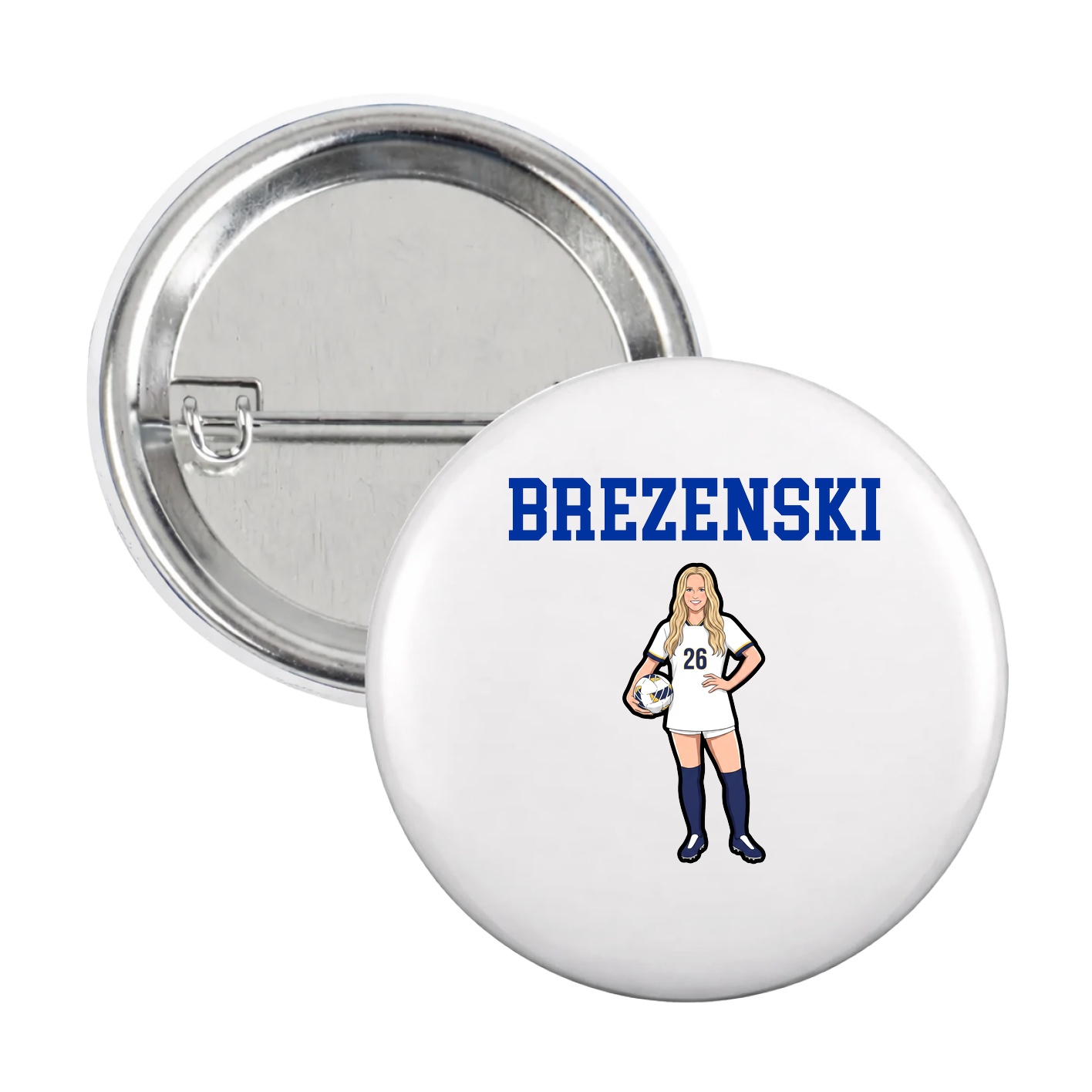 Game Day Button — Shirsey in White