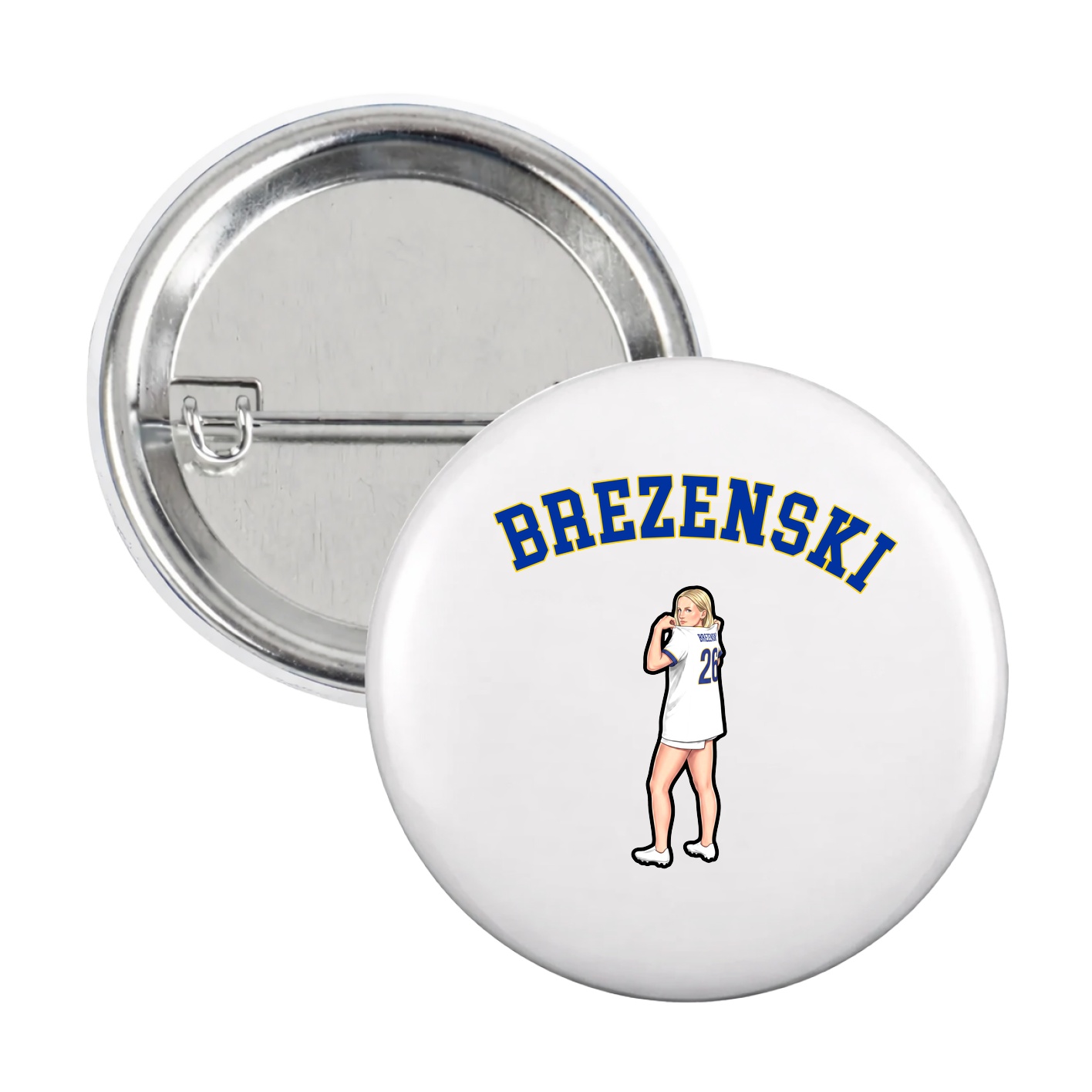 Game Day Button — Shirsey Arch in White