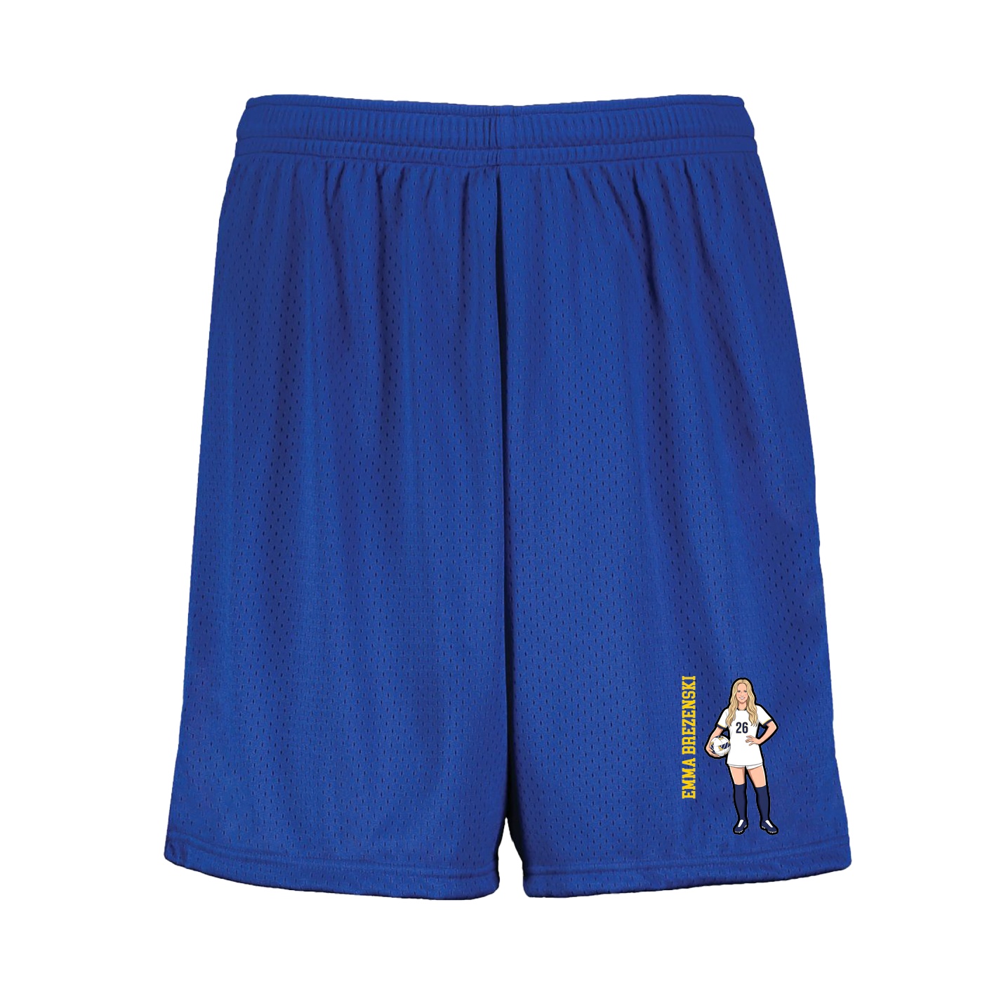 Shorts — Name Vertical in Royal
