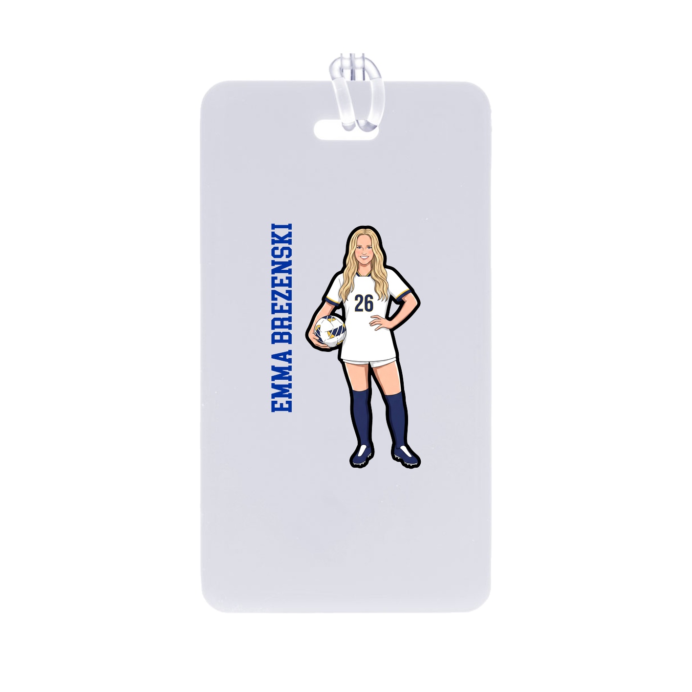 Bag Tag — Name Vertical in Classic