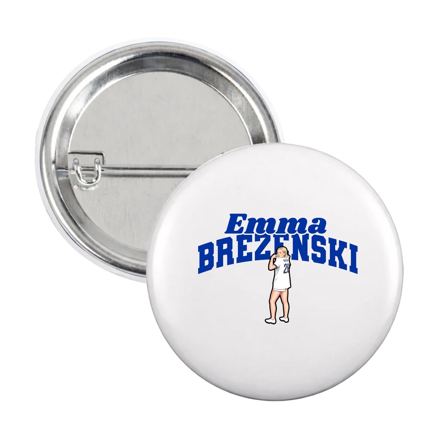 Game Day Button — Signature Arch in White