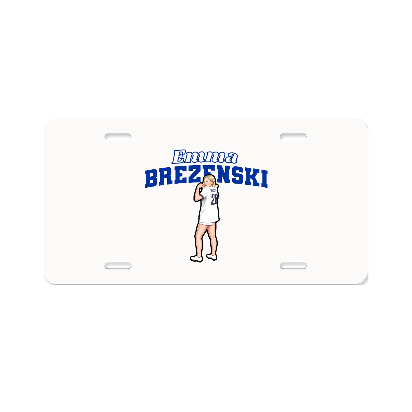 License Plate — Name Arch in Classic
