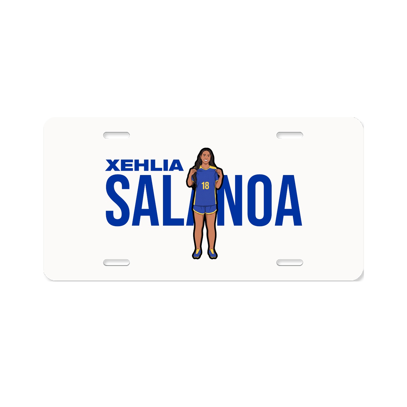 License Plate — Player Name in Classic