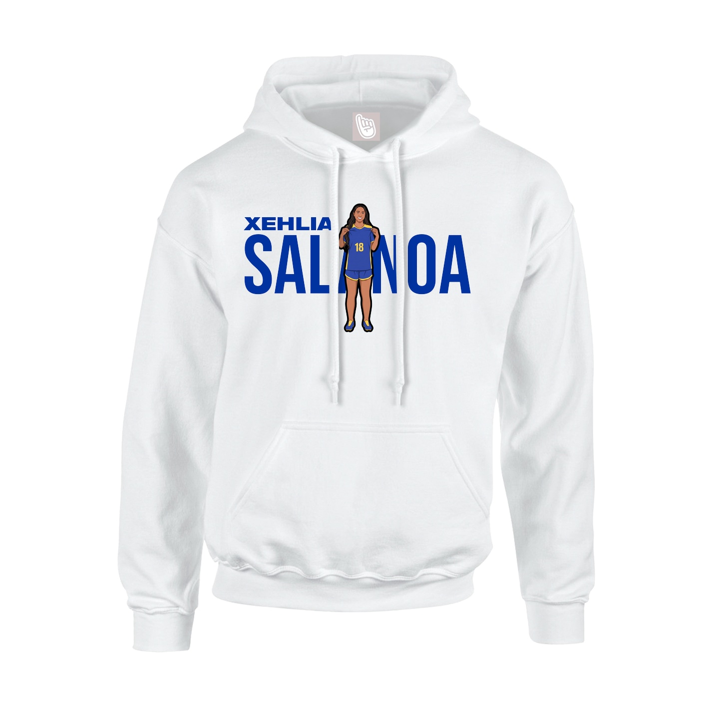 Hoodie — Player Name in White