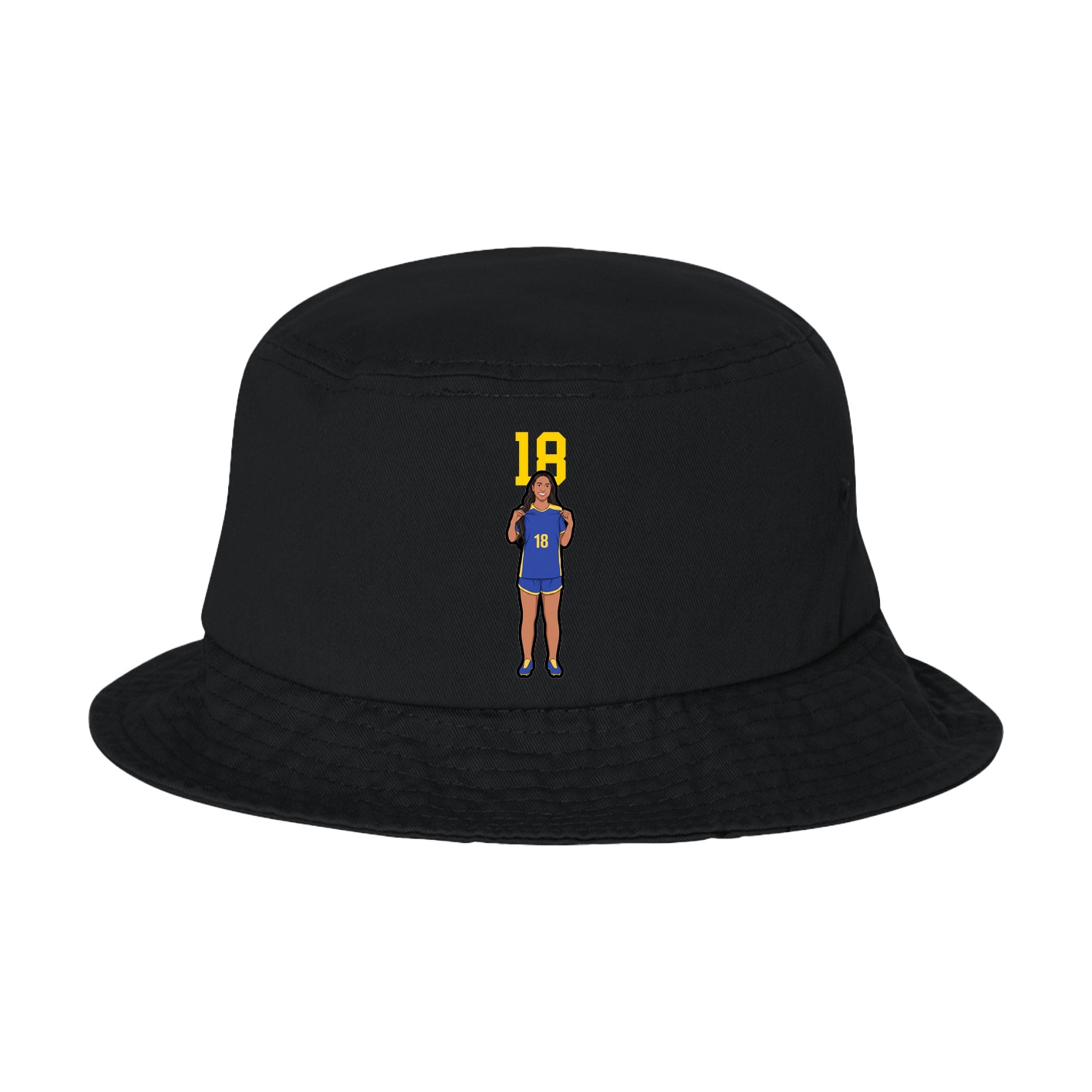 Bucket Cap — Number Top in Black