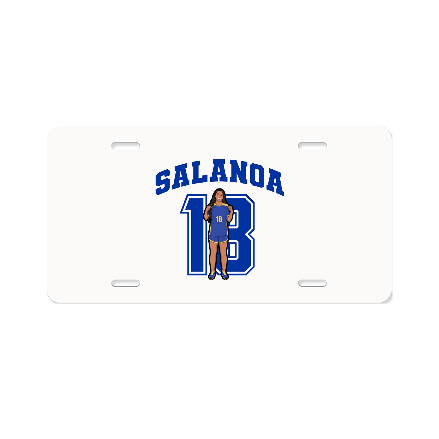 License Plate — Number in Classic