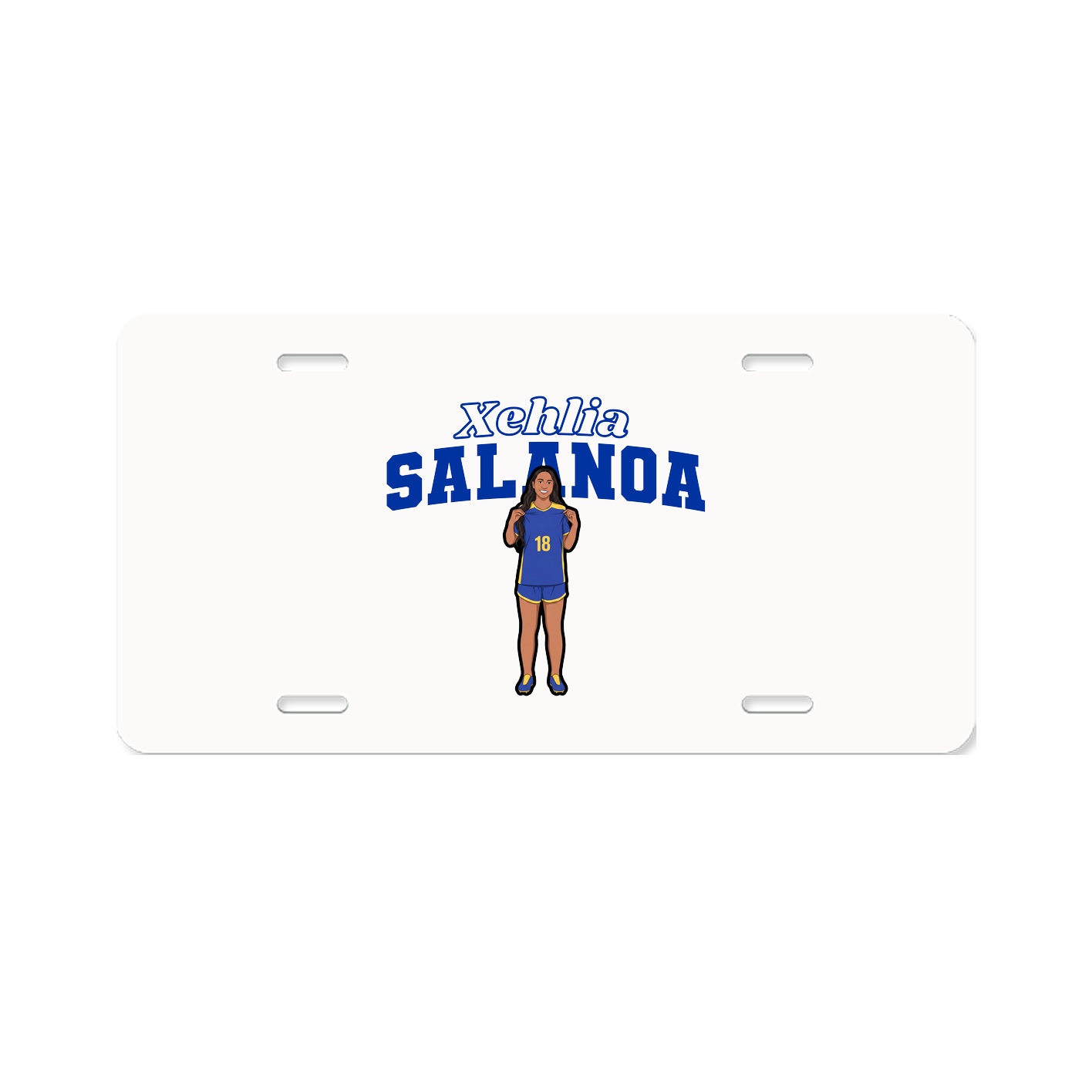 License Plate — Name Arch in Classic