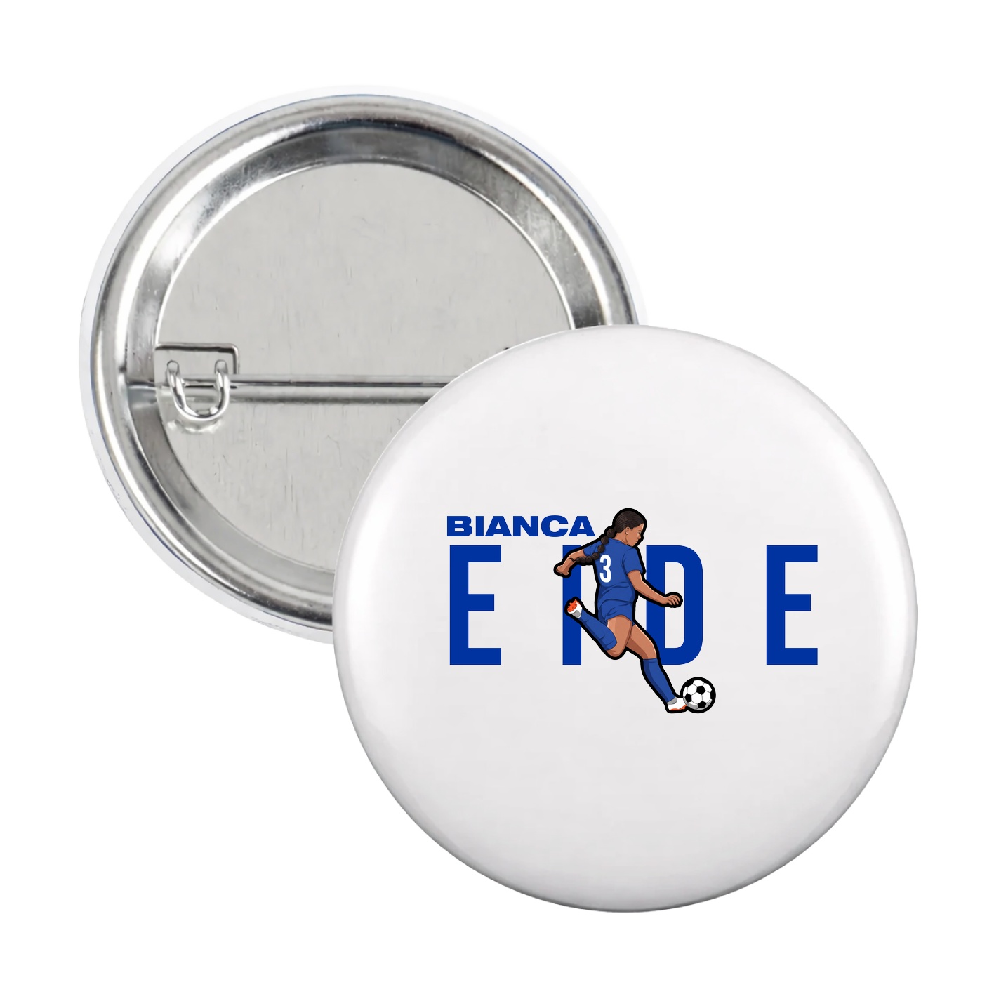 Game Day Button — Player Name in White