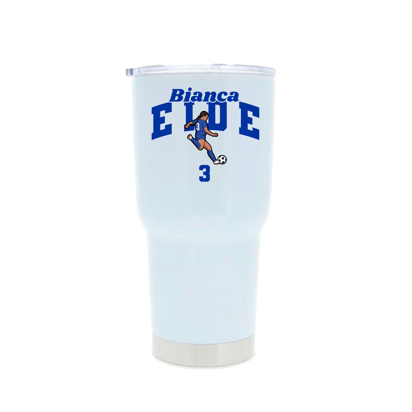 30oz Stainless Steel Tumbler — Signature Arch in White