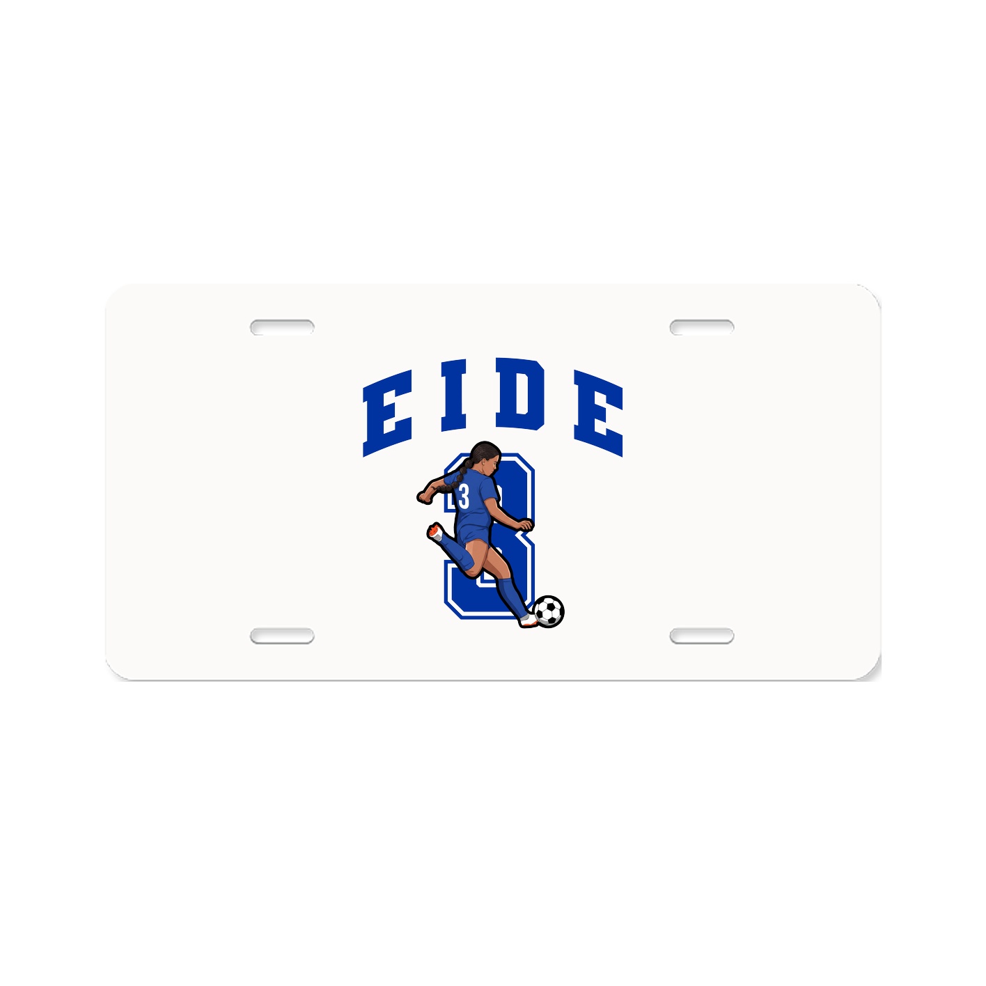 License Plate — Number in Classic
