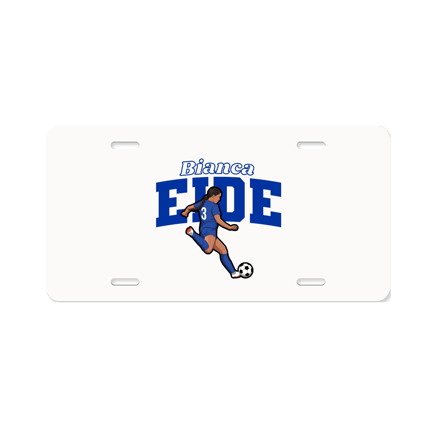 License Plate — Name Arch in Classic