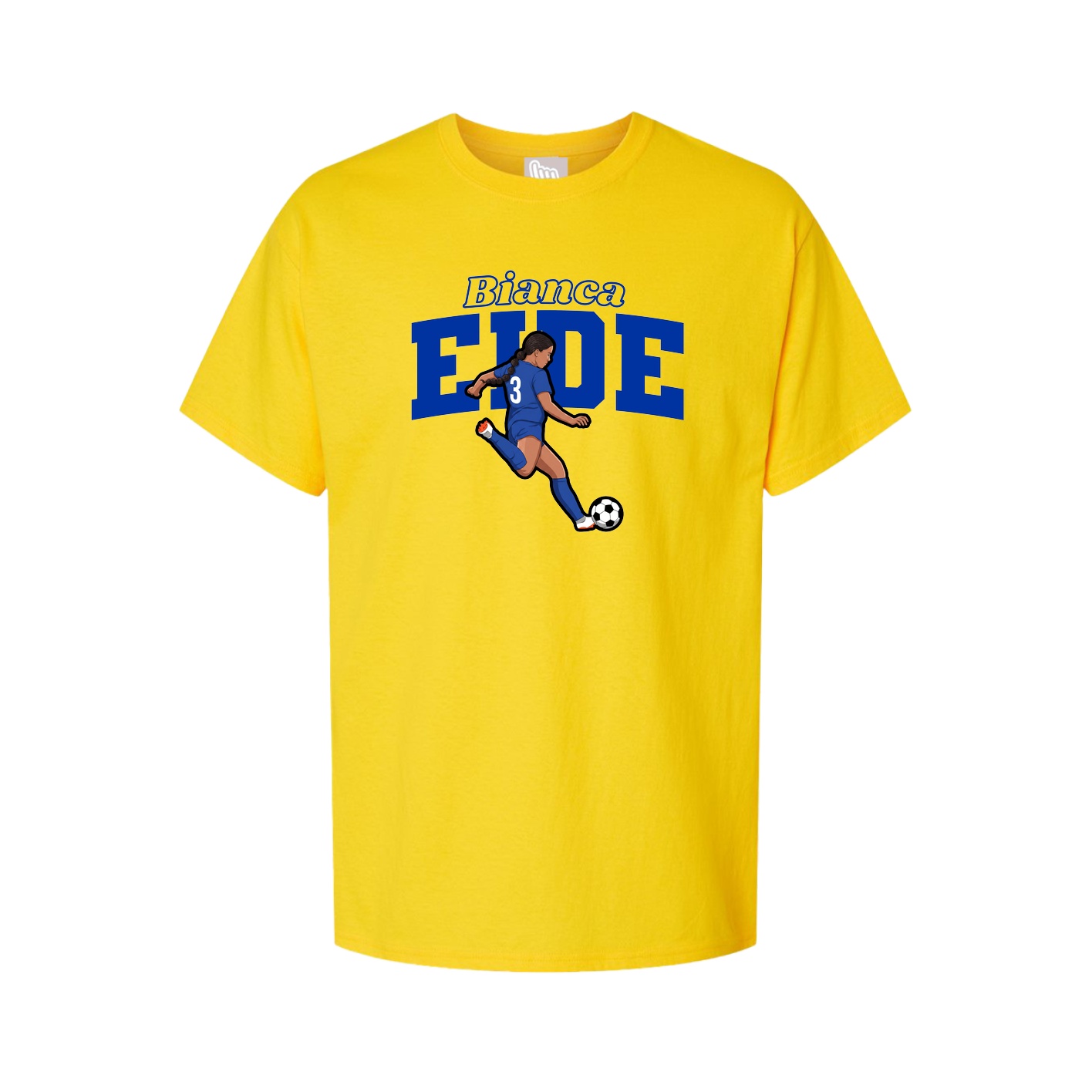 Youth Tee — Name Arch in Gold