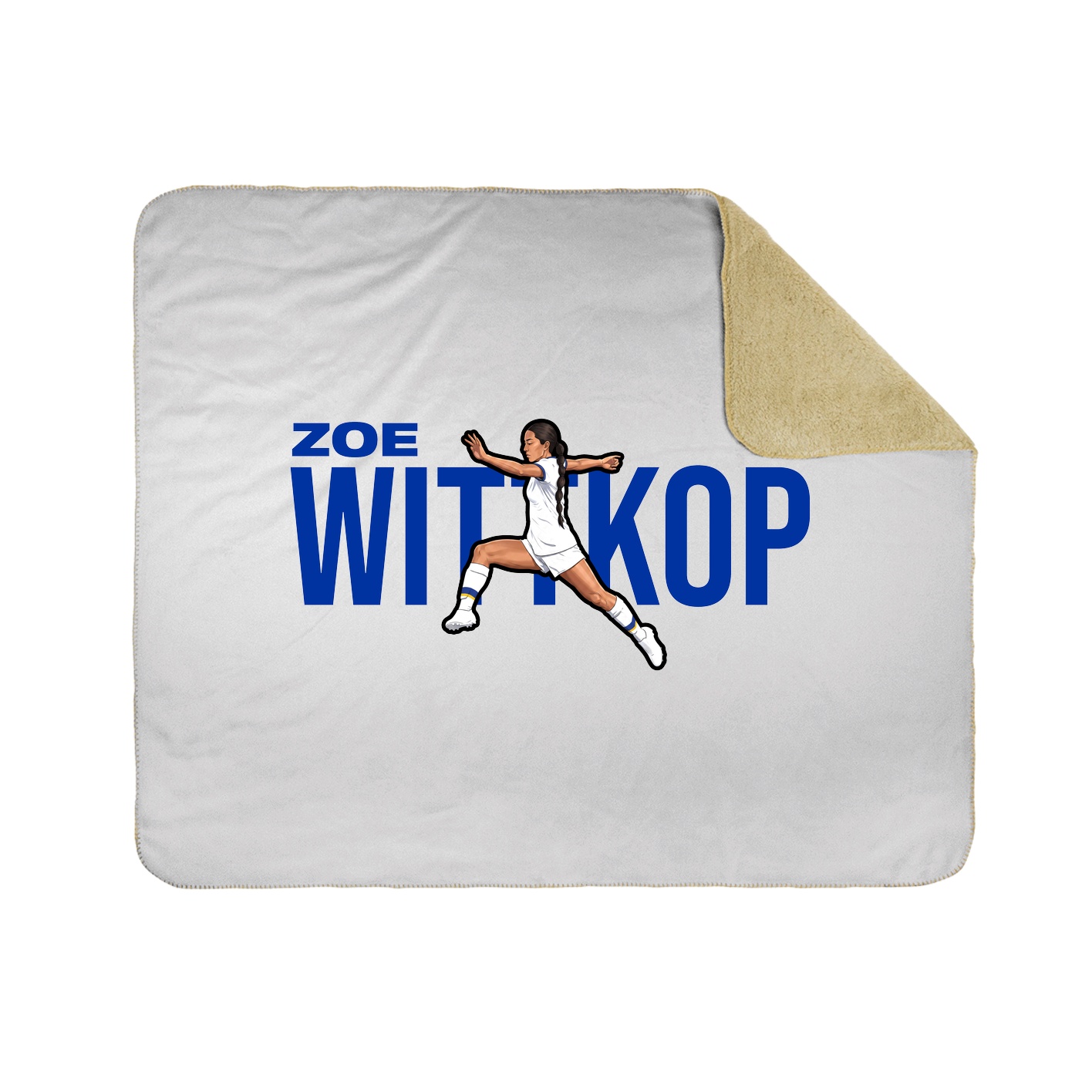Throw Blanket — Player Name in White