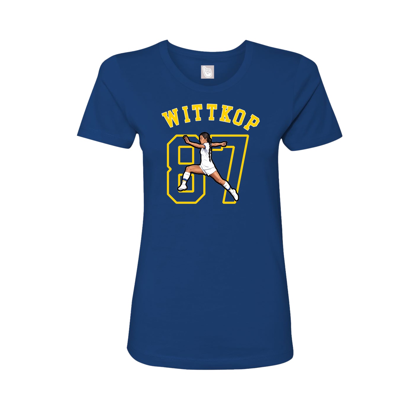 Fitted Women's Tee — Shirsey Arch in Royal