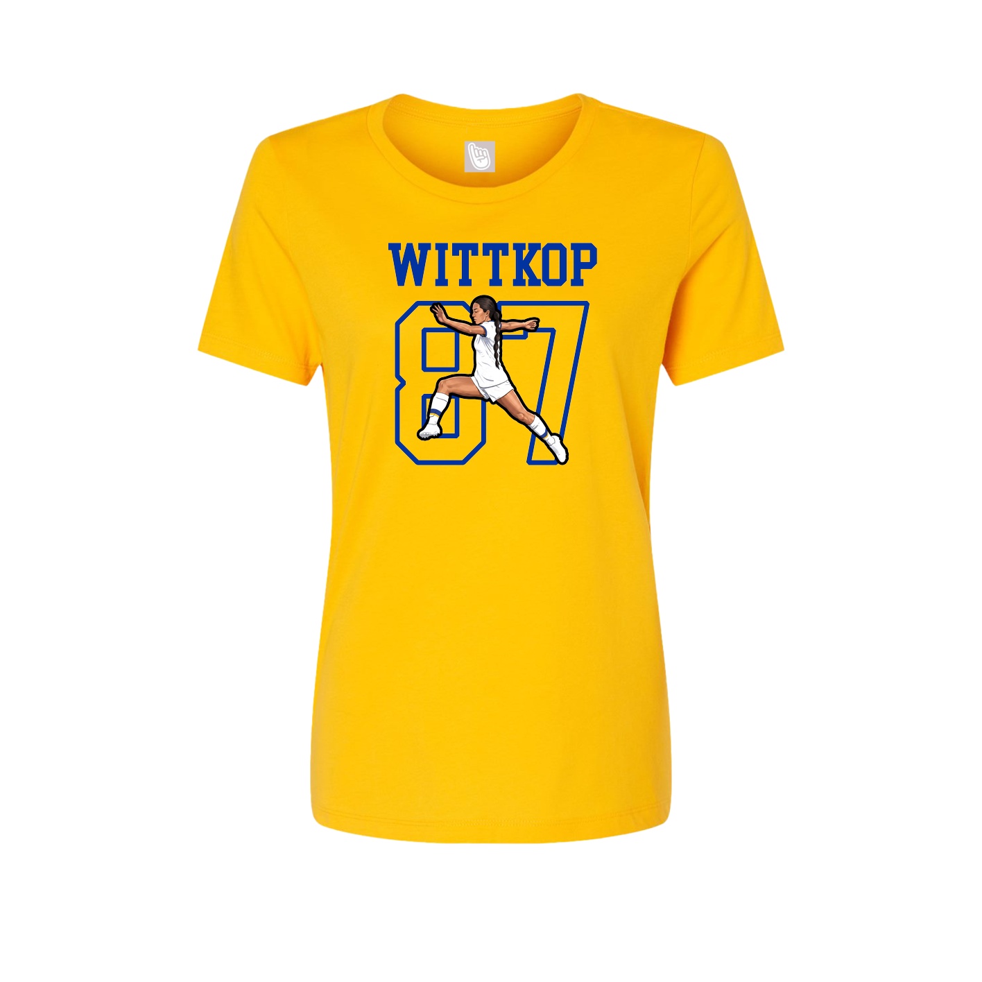 Fitted Women's Tee — Shirsey in Gold