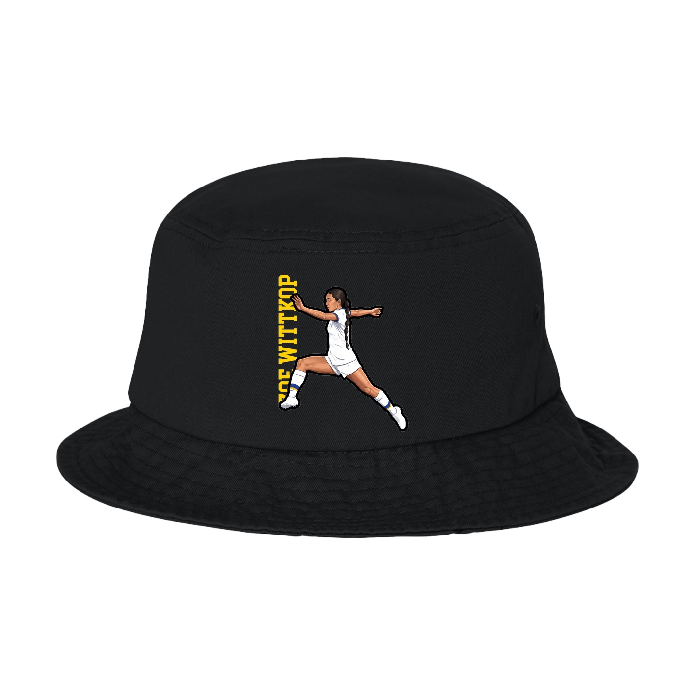 Bucket Cap — Name Vertical in Black