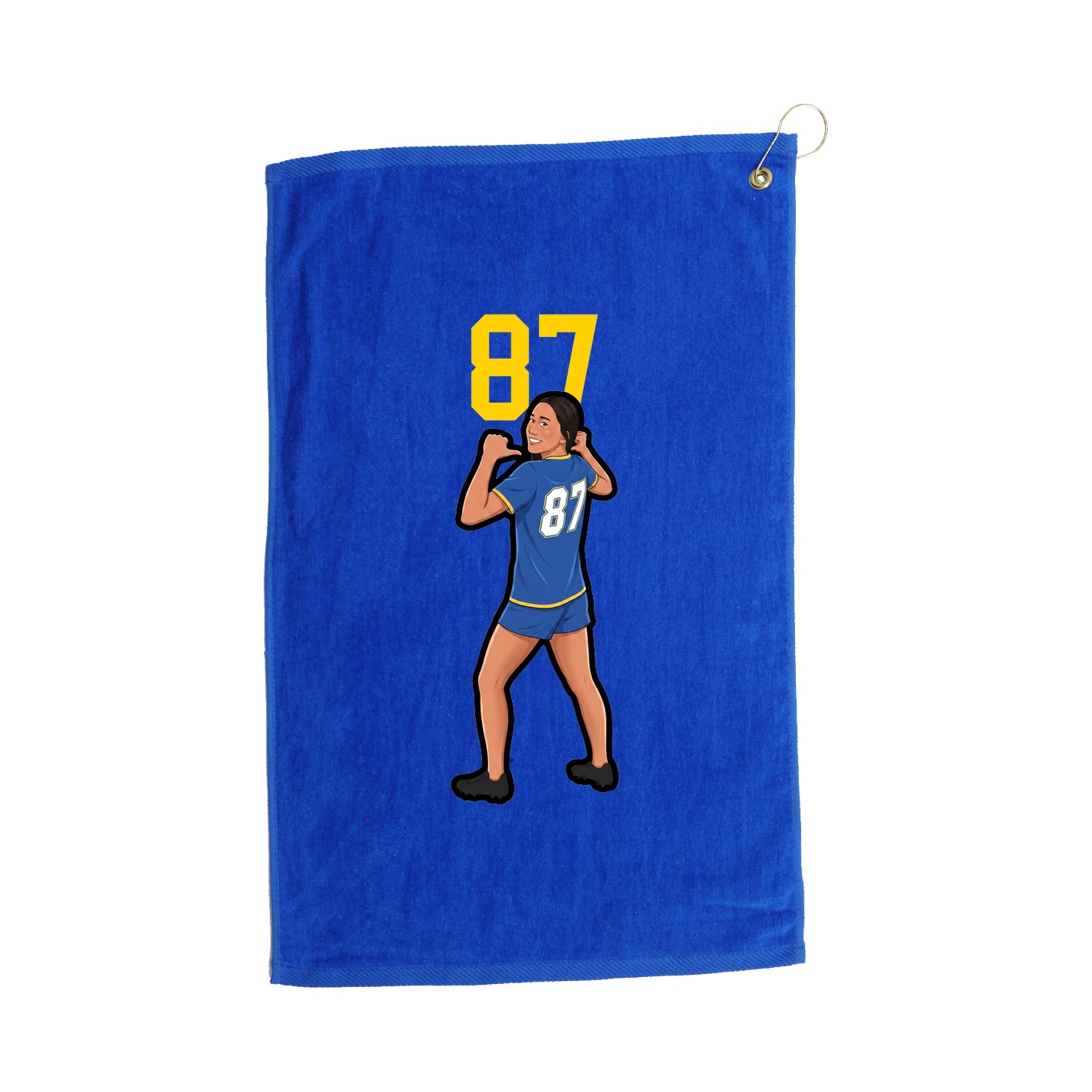 Golf Towel — Number Top in Royal