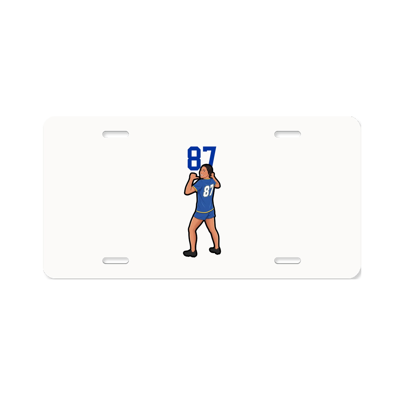 License Plate — Number Top in Classic