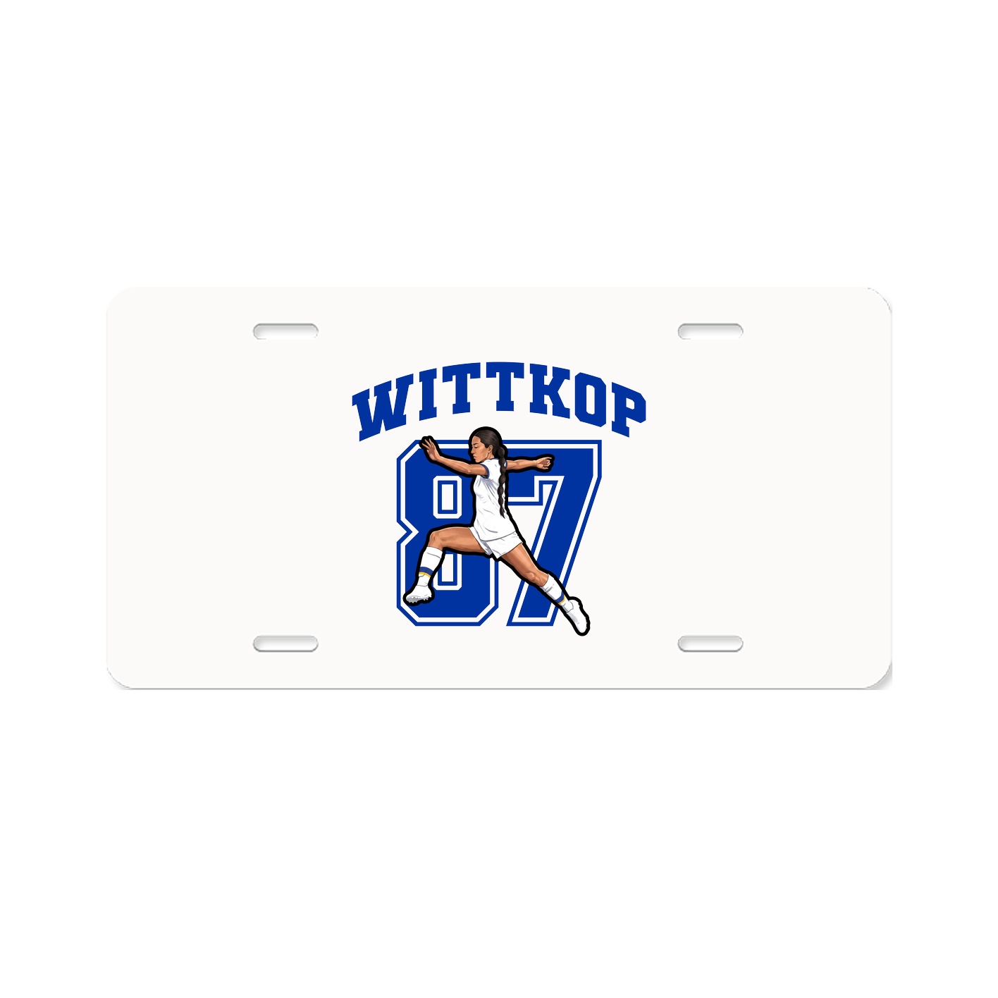 License Plate — Number in Classic
