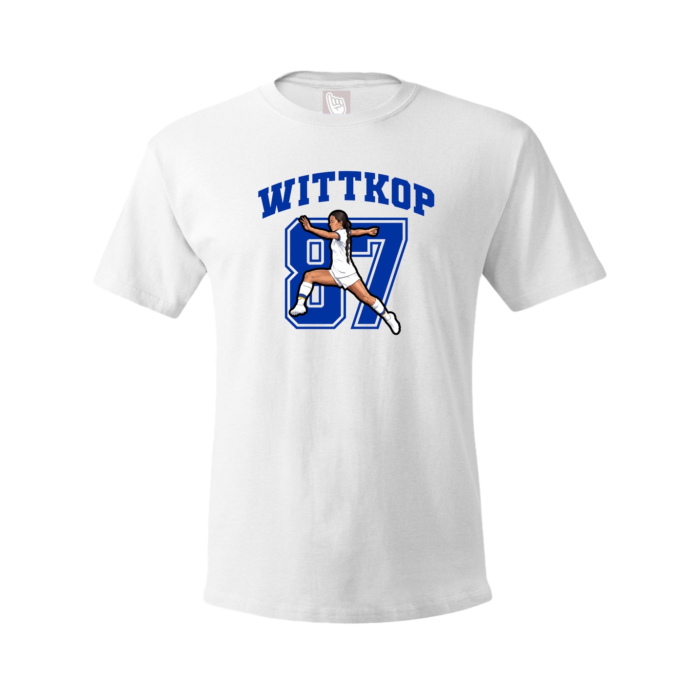 Youth Tee — Number in White
