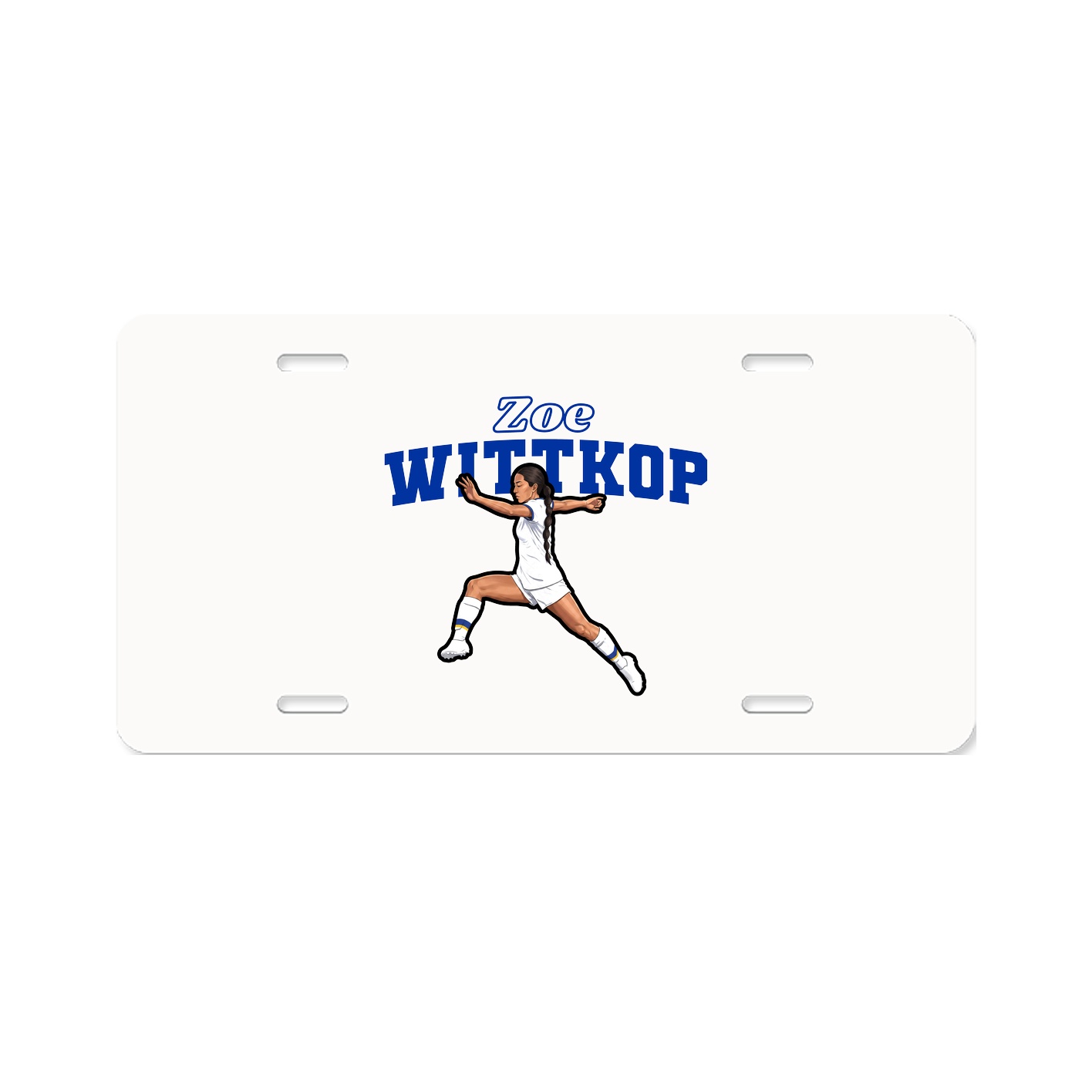 License Plate — Name Arch in Classic