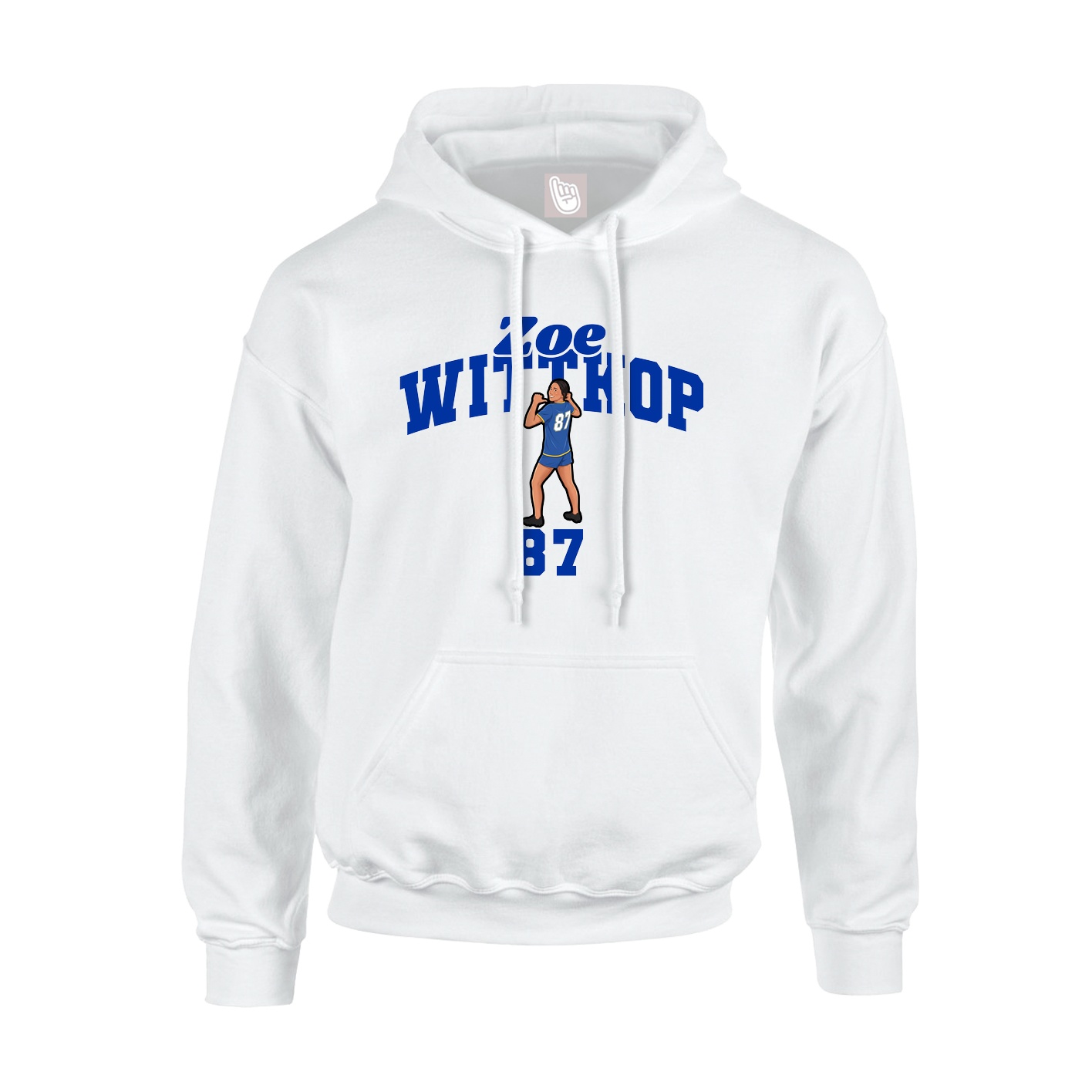 Hoodie — Signature Arch in White