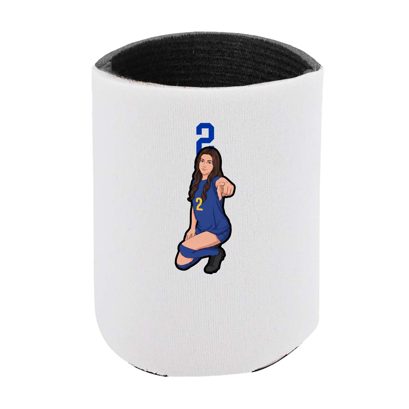 Can Holder — Number Top in White