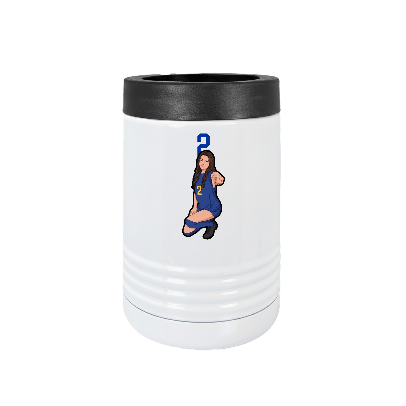 Beverage Holder — Number Top in White